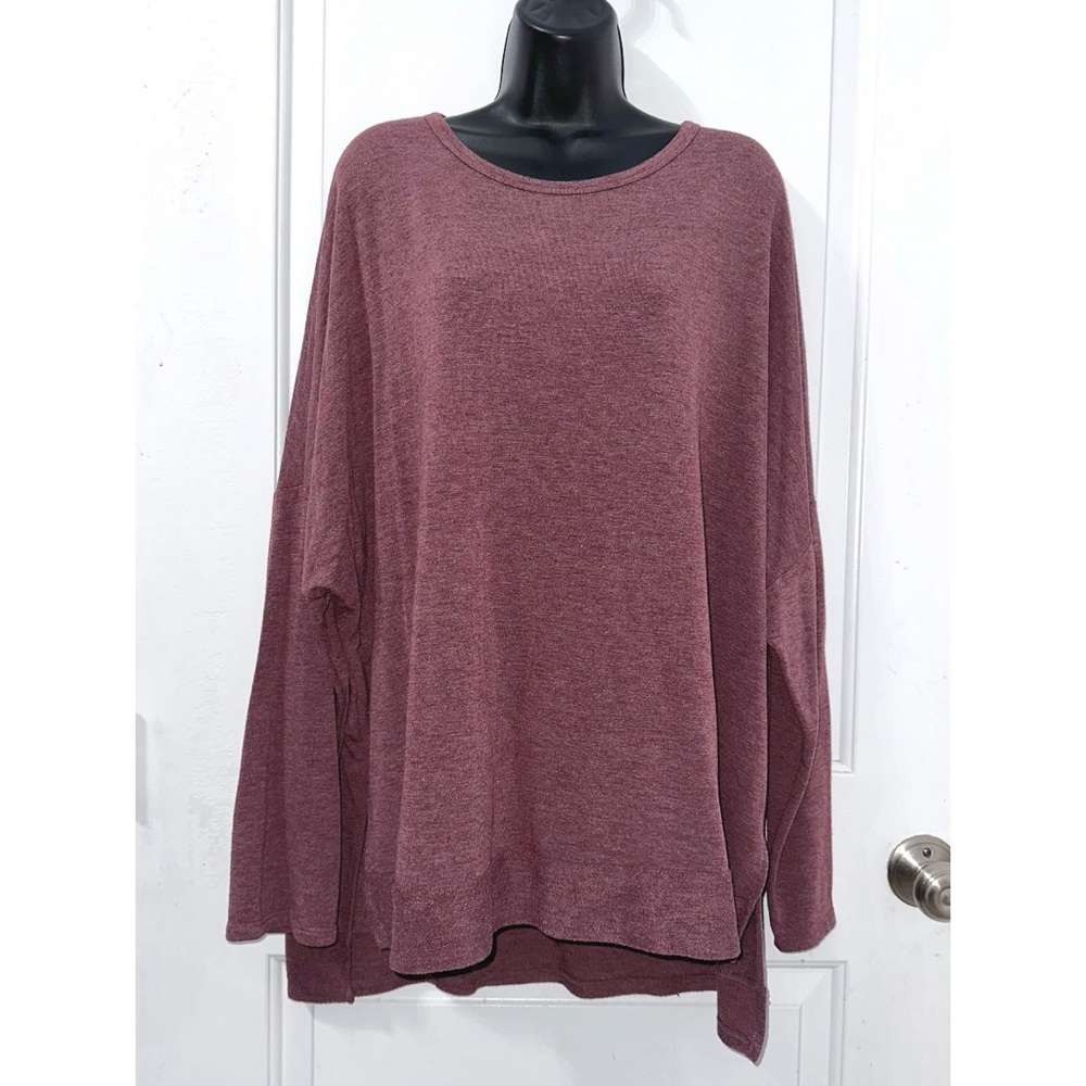 GeeGee pink/purple dolman style long sleeve top, size 2X